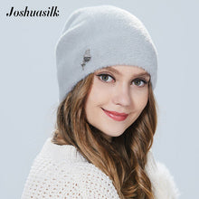 Charger l&#39;image dans la galerie, Joshuasilk  winter woman hat Faux fur and angora rabbits Soft and delicate Pendant decoration fashion For Girls
