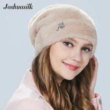 Charger l&#39;image dans la galerie, Joshuasilk  winter woman hat Faux fur and angora rabbits Soft and delicate Pendant decoration fashion For Girls
