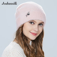 Charger l&#39;image dans la galerie, Joshuasilk  winter woman hat Faux fur and angora rabbits Soft and delicate Pendant decoration fashion For Girls
