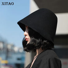 Charger l&#39;image dans la galerie, [XITAO] Wild Joker Fashion New Women Bucket Hats Female Solid Color Casual Restore Ancient Ways Campaniform Hats ZLL3001
